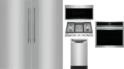 6 Piece Package Includes Refrigerator, Freezer, Cooktop, Wall Oven, Microwave And Dishwasher