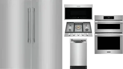 6 Piece Package Includes Refrigerator, Freezer, Cooktop, Wall Oven, Microwave And Dishwasher