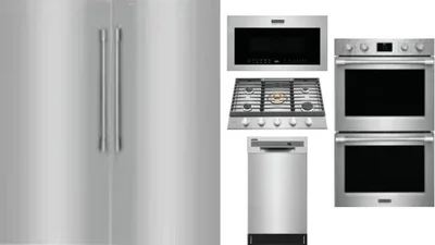 6 Piece Package Includes Refrigerator, Freezer, Cooktop, Wall Oven, Microwave And Dishwasher