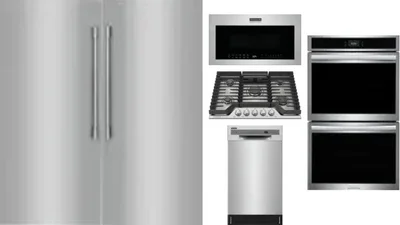 6 Piece Package Includes Refrigerator, Freezer, Cooktop, Wall Oven, Microwave And Dishwasher