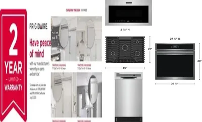 6 Piece Package Includes Refrigerator, Freezer, Cooktop, Wall Oven, Microwave And Dishwasher