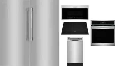 6 Piece Package Includes Refrigerator, Freezer, Cooktop, Wall Oven, Microwave And Dishwasher