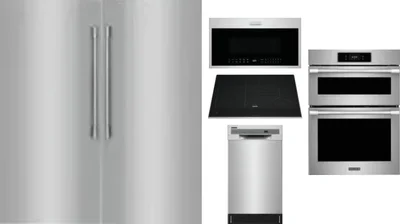 6 Piece Package Includes Refrigerator, Freezer, Cooktop, Wall Oven, Microwave And Dishwasher