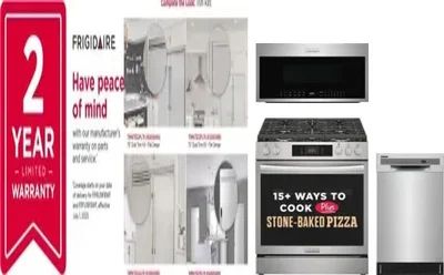 5 Piece Package Includes Refrigerator, Freezer, Range, Microwave And Dishwasher