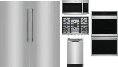 6 Piece Package Includes Refrigerator, Freezer, Cooktop, Wall Oven, Microwave And Dishwasher