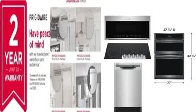 6 Piece Package Includes Refrigerator, Freezer, Cooktop, Wall Oven, Microwave And Dishwasher