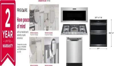 6 Piece Package Includes Refrigerator, Freezer, Cooktop, Wall Oven, Microwave And Dishwasher