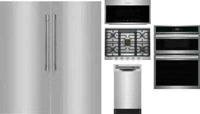 6 Piece Package Includes Refrigerator, Freezer, Cooktop, Wall Oven, Microwave And Dishwasher