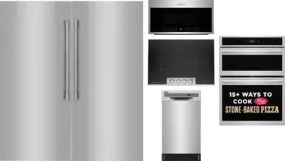 6 Piece Package Includes Refrigerator, Freezer, Cooktop, Wall Oven, Microwave And Dishwasher