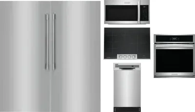 6 Piece Package Includes Refrigerator, Freezer, Cooktop, Wall Oven, Microwave And Dishwasher