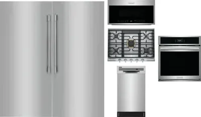 6 Piece Package Includes Refrigerator, Freezer, Cooktop, Wall Oven, Microwave And Dishwasher