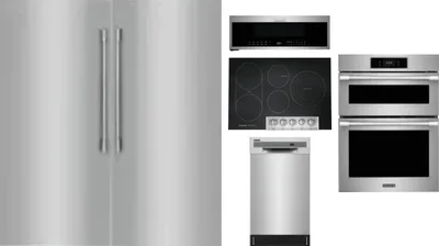 6 Piece Package Includes Refrigerator, Freezer, Cooktop, Wall Oven, Microwave And Dishwasher