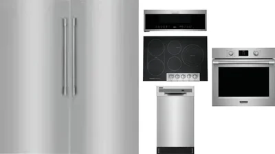 6 Piece Package Includes Refrigerator, Freezer, Cooktop, Wall Oven, Microwave And Dishwasher