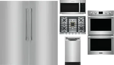 6 Piece Package Includes Refrigerator, Freezer, Cooktop, Wall Oven, Microwave And Dishwasher