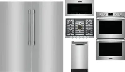 6 Piece Package Includes Refrigerator, Freezer, Cooktop, Wall Oven, Microwave And Dishwasher