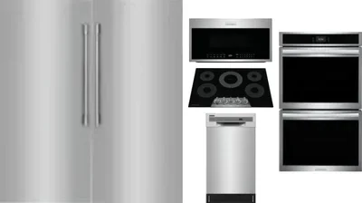 6 Piece Package Includes Refrigerator, Freezer, Cooktop, Wall Oven, Microwave And Dishwasher
