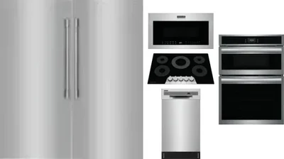 6 Piece Package Includes Refrigerator, Freezer, Cooktop, Wall Oven, Microwave And Dishwasher