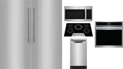 6 Piece Package Includes Refrigerator, Freezer, Cooktop, Wall Oven, Microwave And Dishwasher