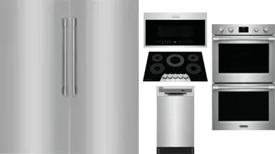 6 Piece Package Includes Refrigerator, Freezer, Cooktop, Wall Oven, Microwave And Dishwasher