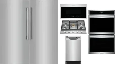6 Piece Package Includes Refrigerator, Freezer, Cooktop, Wall Oven, Microwave And Dishwasher