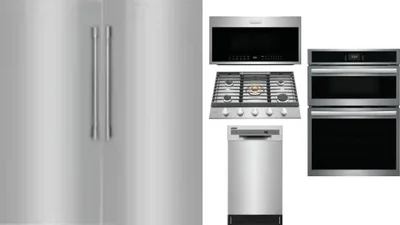 6 Piece Package Includes Refrigerator, Freezer, Cooktop, Wall Oven, Microwave And Dishwasher