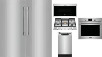 6 Piece Package Includes Refrigerator, Freezer, Cooktop, Wall Oven, Microwave And Dishwasher