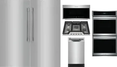 6 Piece Package Includes Refrigerator, Freezer, Cooktop, Wall Oven, Microwave And Dishwasher