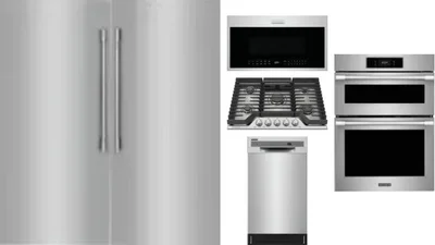 6 Piece Package Includes Refrigerator, Freezer, Cooktop, Wall Oven, Microwave And Dishwasher