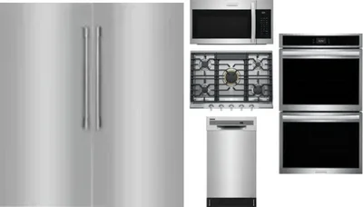 6 Piece Package Includes Refrigerator, Freezer, Cooktop, Wall Oven, Microwave And Dishwasher