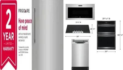 6 Piece Package Includes Refrigerator, Freezer, Cooktop, Wall Oven, Microwave And Dishwasher