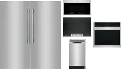 6 Piece Package Includes Refrigerator, Freezer, Cooktop, Wall Oven, Microwave And Dishwasher