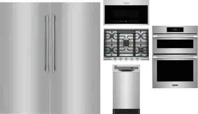 6 Piece Package Includes Refrigerator, Freezer, Cooktop, Wall Oven, Microwave And Dishwasher