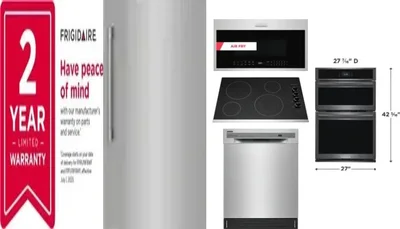 6 Piece Package Includes Refrigerator, Freezer, Cooktop, Wall Oven, Microwave And Dishwasher