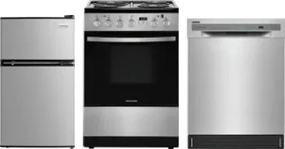 3 Piece Package Includes Refrigerator, Range And Dishwasher