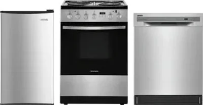 3 Piece Package Includes Refrigerator, Range And Dishwasher