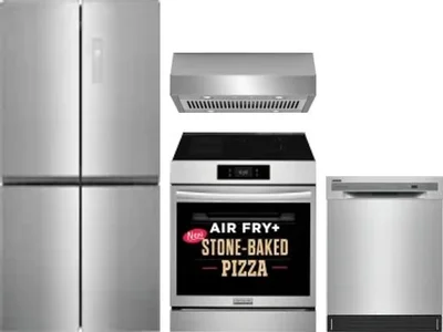 4 Piece Package Includes Refrigerator, Range, Hood And Dishwasher