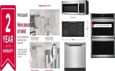 6 Piece Package Includes Refrigerator, Freezer, Cooktop, Wall Oven, Microwave And Dishwasher