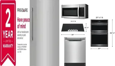 6 Piece Package Includes Refrigerator, Freezer, Cooktop, Wall Oven, Microwave And Dishwasher