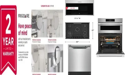 6 Piece Package Includes Refrigerator, Freezer, Cooktop, Wall Oven, Microwave And Dishwasher