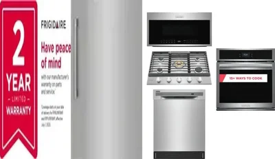 6 Piece Package Includes Refrigerator, Freezer, Cooktop, Wall Oven, Microwave And Dishwasher