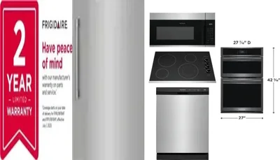 6 Piece Package Includes Refrigerator, Freezer, Cooktop, Wall Oven, Microwave And Dishwasher