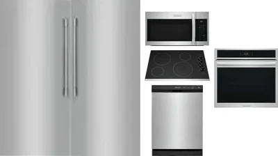 6 Piece Package Includes Refrigerator, Freezer, Cooktop, Wall Oven, Microwave And Dishwasher