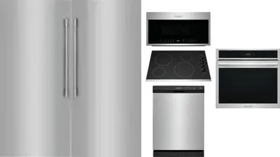 6 Piece Package Includes Refrigerator, Freezer, Cooktop, Wall Oven, Microwave And Dishwasher
