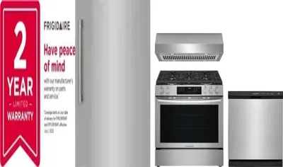 5 Piece Package Includes Refrigerator, Freezer, Range, Hood And Dishwasher