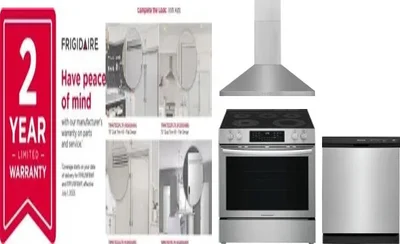 5 Piece Package Includes Refrigerator, Freezer, Range, Hood And Dishwasher
