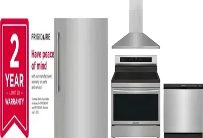 5 Piece Package Includes Refrigerator, Freezer, Range, Hood And Dishwasher