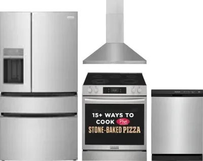 4 Piece Package Includes Refrigerator, Range, Hood And Dishwasher