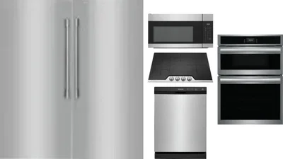 6 Piece Package Includes Refrigerator, Freezer, Cooktop, Wall Oven, Microwave And Dishwasher