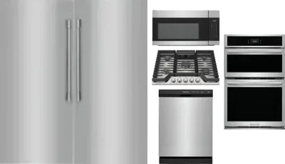 6 Piece Package Includes Refrigerator, Freezer, Cooktop, Wall Oven, Microwave And Dishwasher