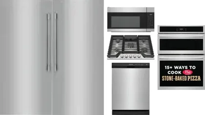 6 Piece Package Includes Refrigerator, Freezer, Cooktop, Wall Oven, Microwave And Dishwasher